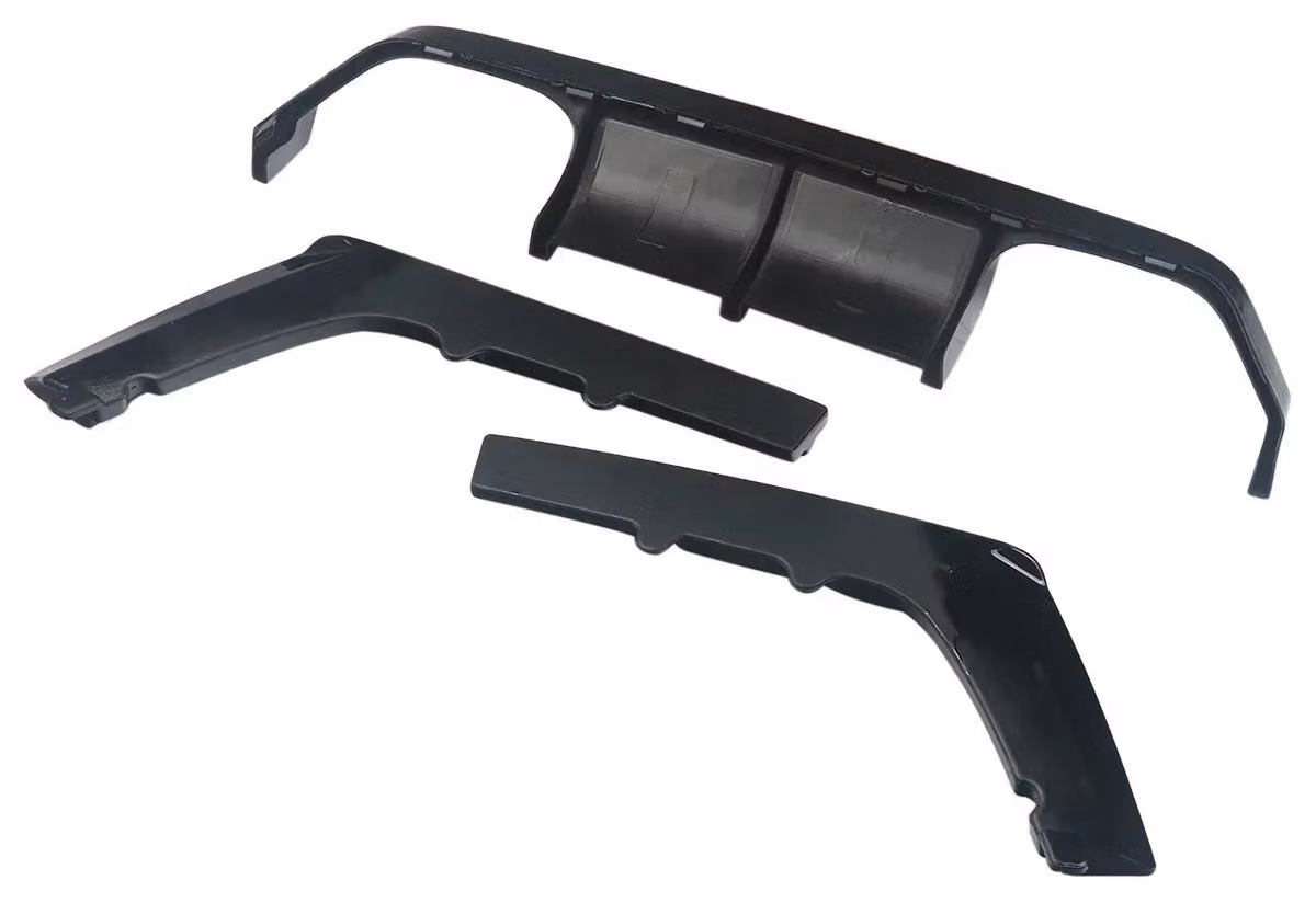 Paraurti anteriore sportivo, compatibile con modelli di auto  facile da installare, colore nero lucido