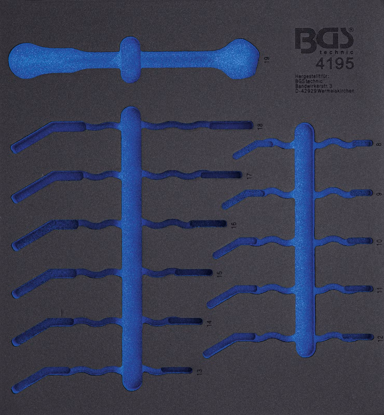 BGS carrello da officina 2/3 vuoto per Art. 4195 - 4195-1