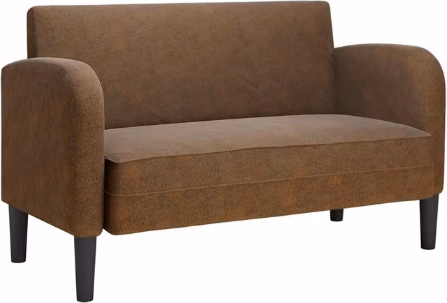 Divano | Divano da soggiorno | Sofa Divanetto Marrone 110 cm in Similpelle