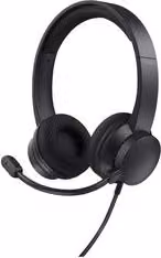 Cuffie Trust Ayda USB-C On-Ear con Microfono, Colore Nero