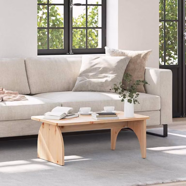 Maison Exclusive - Tavolino Natur 80 x 50 x 31 cm in legno massello di pino