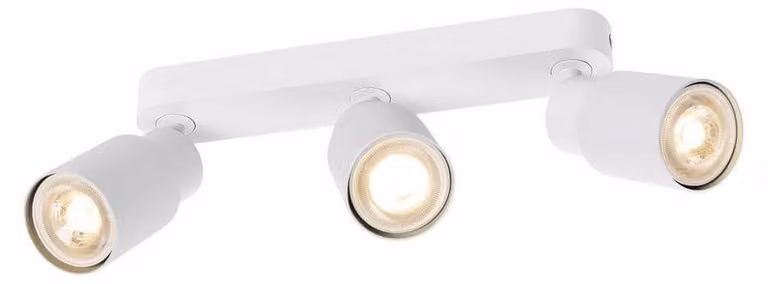 SLV PURI 2.0 Tubo, plafoniera da parete e soffitto, lungo, 3 x max. 6W GU10, bianco 1008322