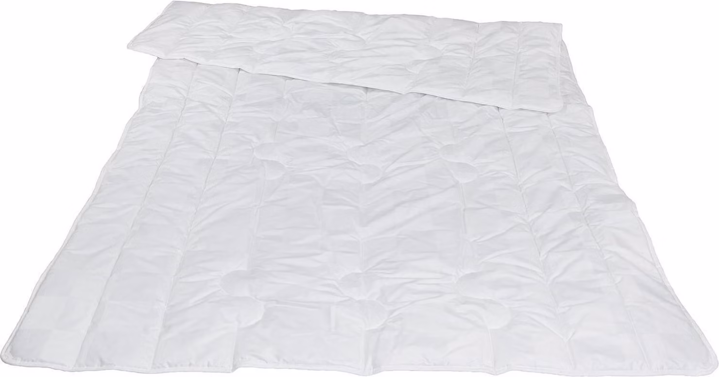 Traumina Cube Fibre Solo: copriletto leggero con fascia elastica, classe termica 2, misura 200x220 cm