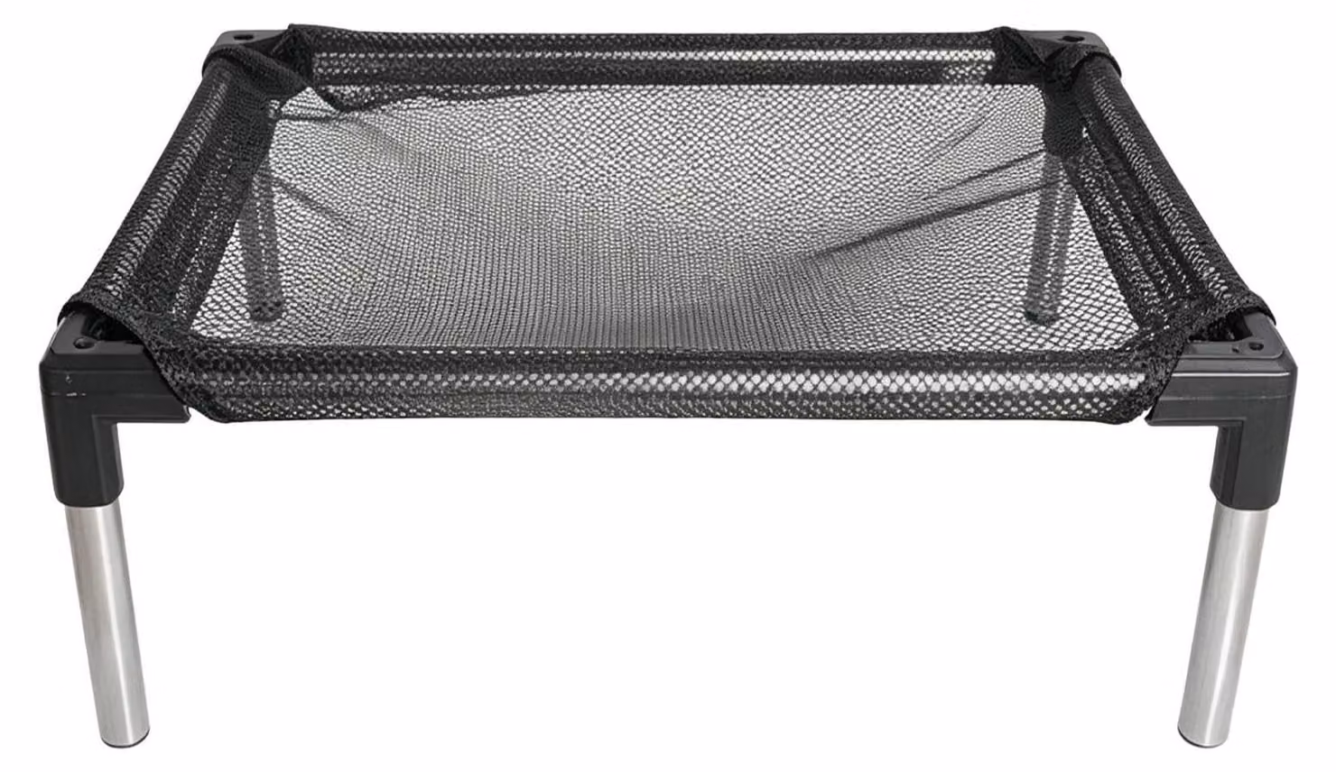 Letto portatile rialzato per cani, realizzato in rete traspirante