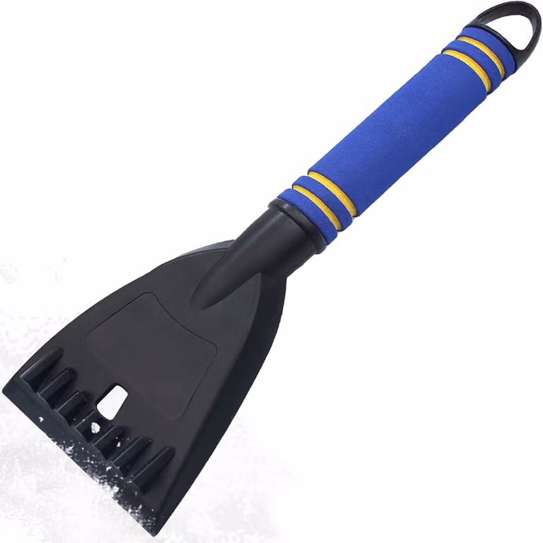 1 pezzo di raschietto per ghiaccio per auto, raschietto per ghiaccio per auto, raschietto per parabrezza per auto, ideale per sbrinare, rimuovere il ghiaccio, pala per ghiaccio, 32 cm (blu)