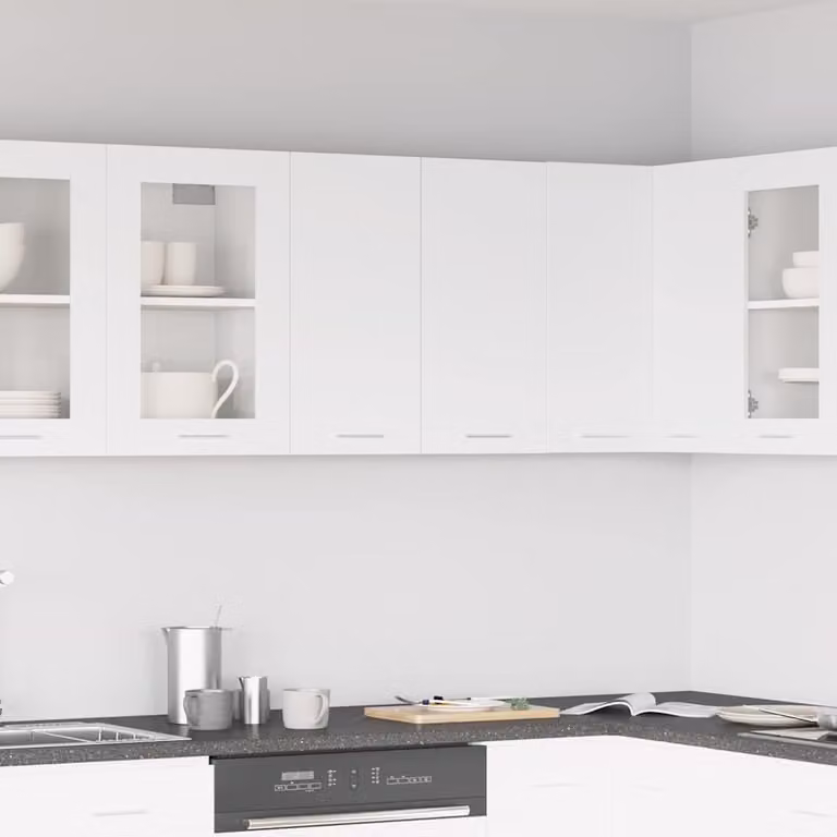 vidaXL Mobile Pensile “Lyon” Bianco 60x31x60 cm in Legno Multistrato