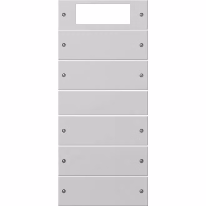 Set di interruttori a bilanciere Gira 5f Plus (2+3) Sistema 55 Grigio (laccato) 2195015