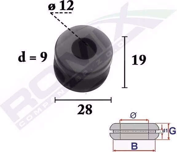 ROMIX ROM clip per tappezzeria C70387