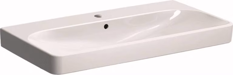 Geberit Smyle Square lavabo 500251, 90x48cm, avec trou pour robinetterie et trop-plein, 500.251.01.1, 500.251.01.1