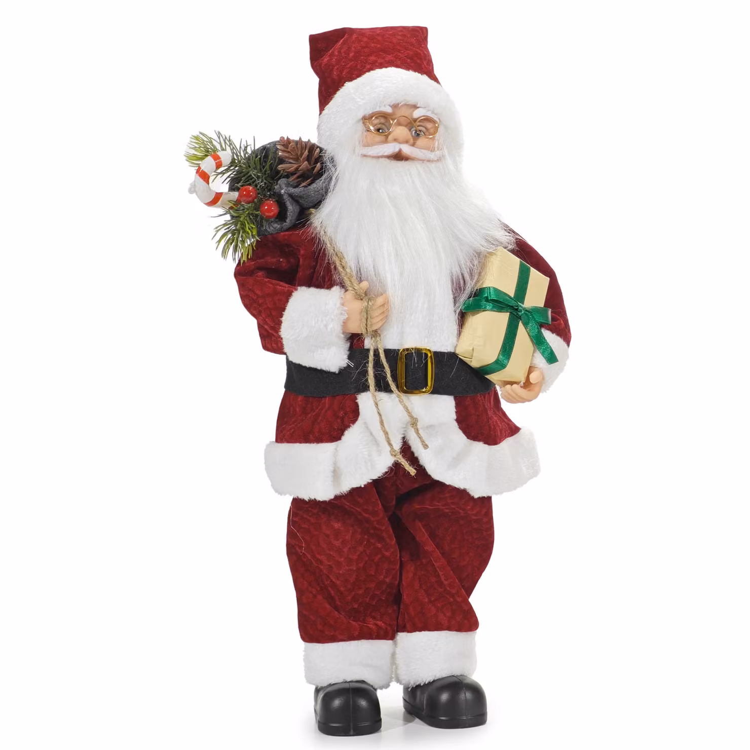 Babbo Natale Vestiamo Casa Gran Natale decorazione da tavolo rosso e bianco Altezza: 60 cm – 2