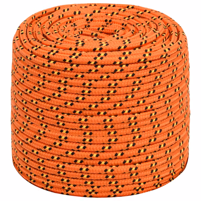 vidaXL Corda multiuso in plastica arancione, Lunghezza: 25 m, Diametro: 10 mm