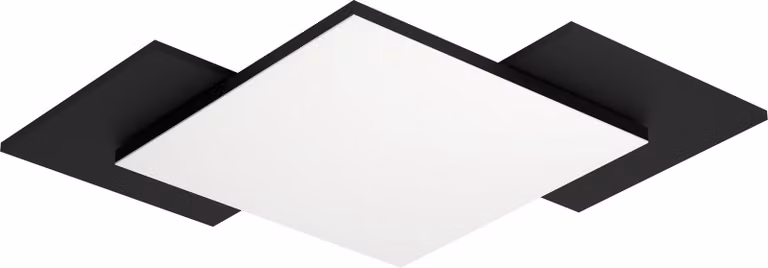 Plafoniera Eglo Tamuria Lampada a soffitto LED nero/legno 23 watt