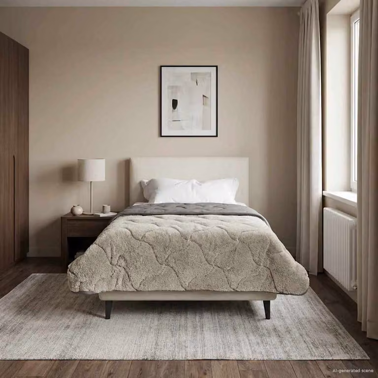Piumino estivo vidaXL per adulti, Grigio chiaro, L 135 x P 200 cm