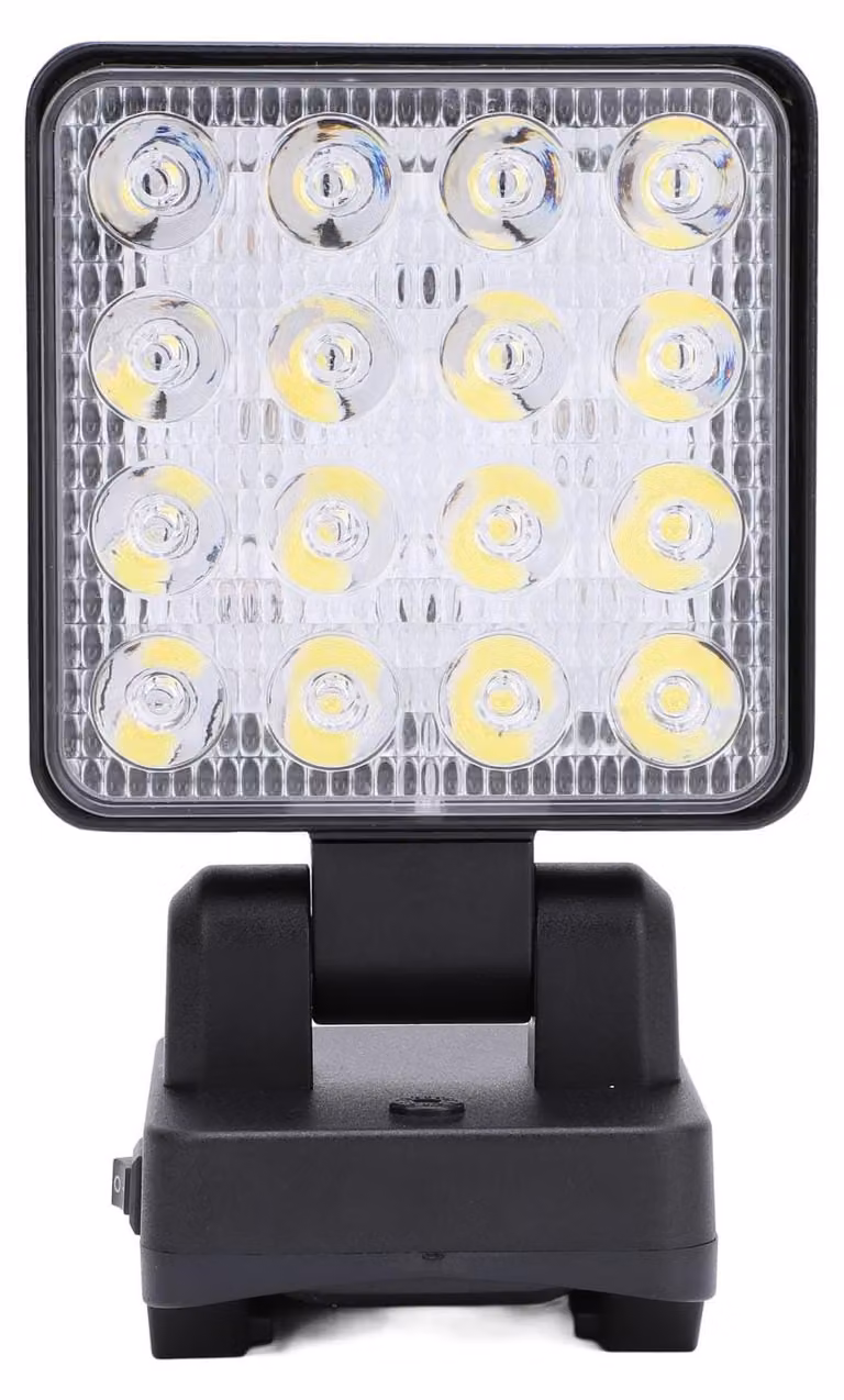 Lampada da lavoro a LED, senza fili, 1200-1500 lumen, 3 livelli di luminosità, con connessione USB-C