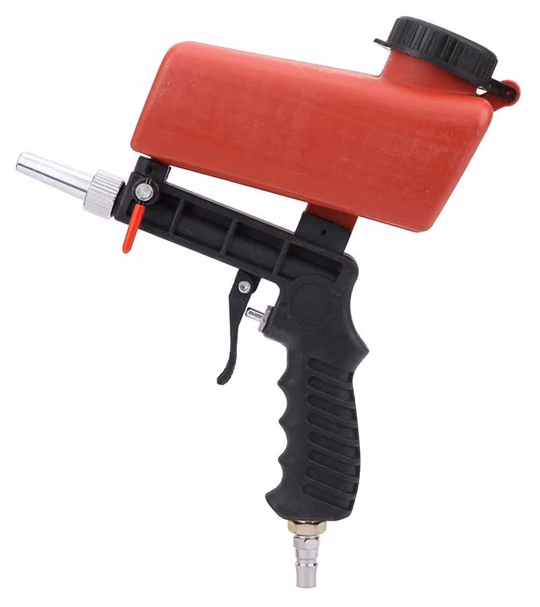 Pistola portatile per sabbiatura, pistola per sabbiatura ad aria, 90 PSI