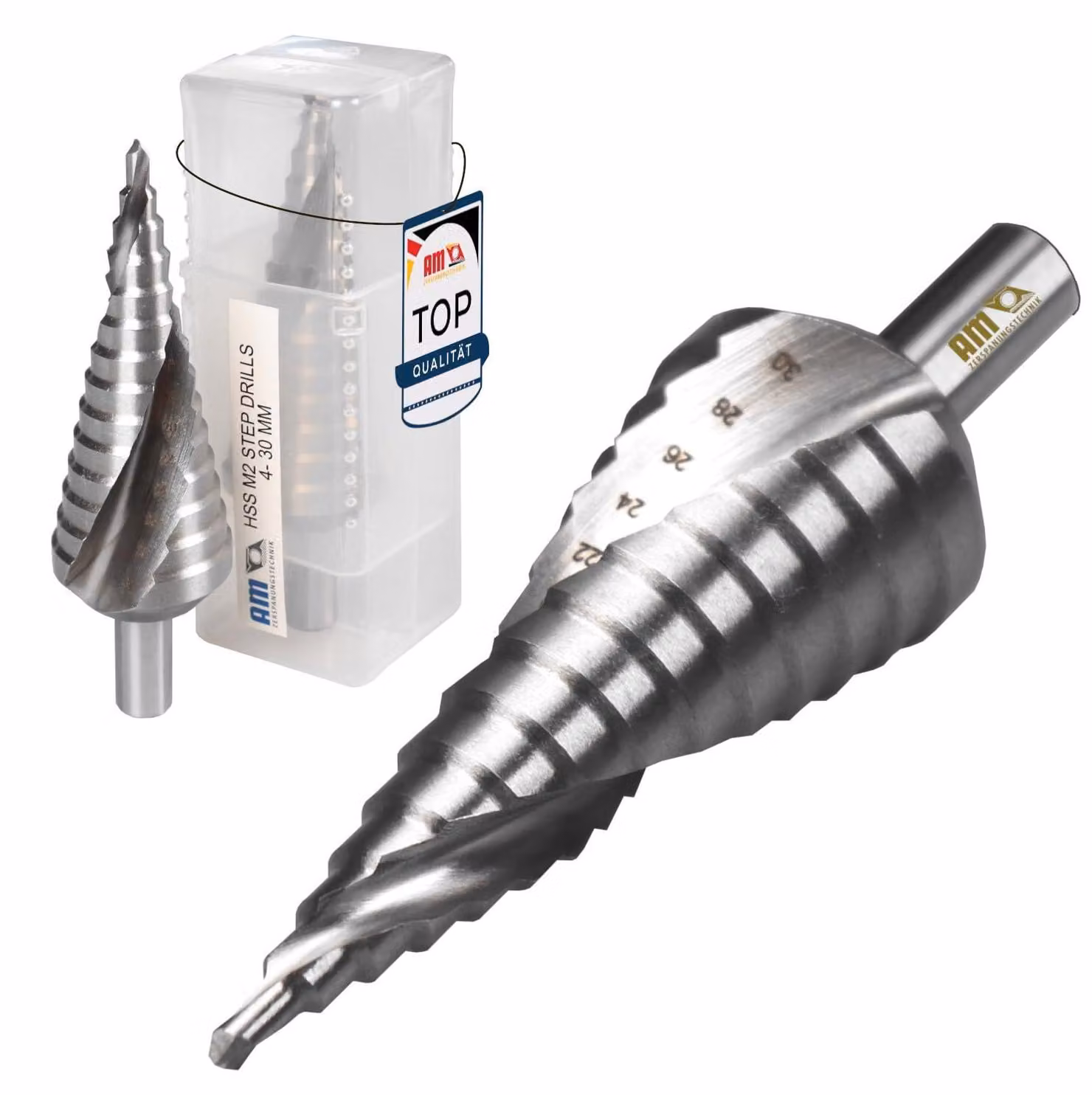 Trapano a tazza HSS professionale per acciaio inossidabile, metallo, legno e plastica, diametro 4-30 mm