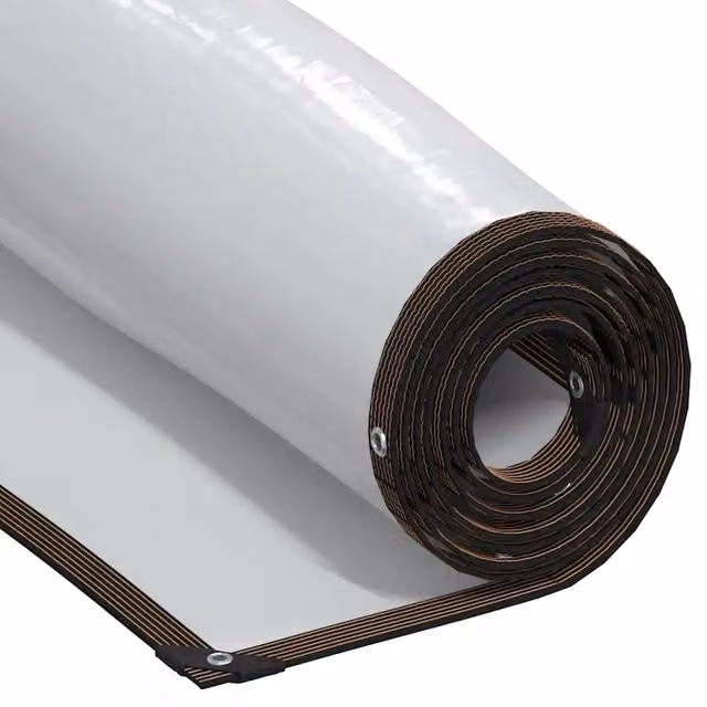 Telone Trasparente con Occhielli in Polietilene e Alluminio, Colore Nero, 10x10 m – 1