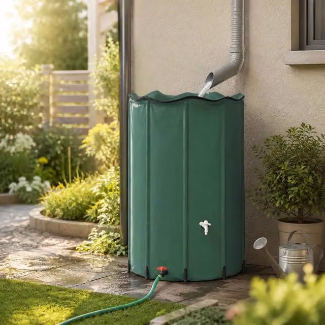 Serbatoio Per Acqua Piovana Pieghevole Con Rubinetto 1350 L