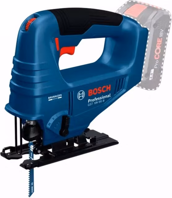 Seghetto alternativo a batteria Bosch Professional GST 18V-95 B, colore blu – 2