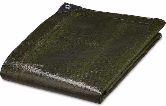 Telone da copertura 140 g/m² 3 x 4 m - Impermeabile e resistente agli strappi - Telone da giardino verde trasparente