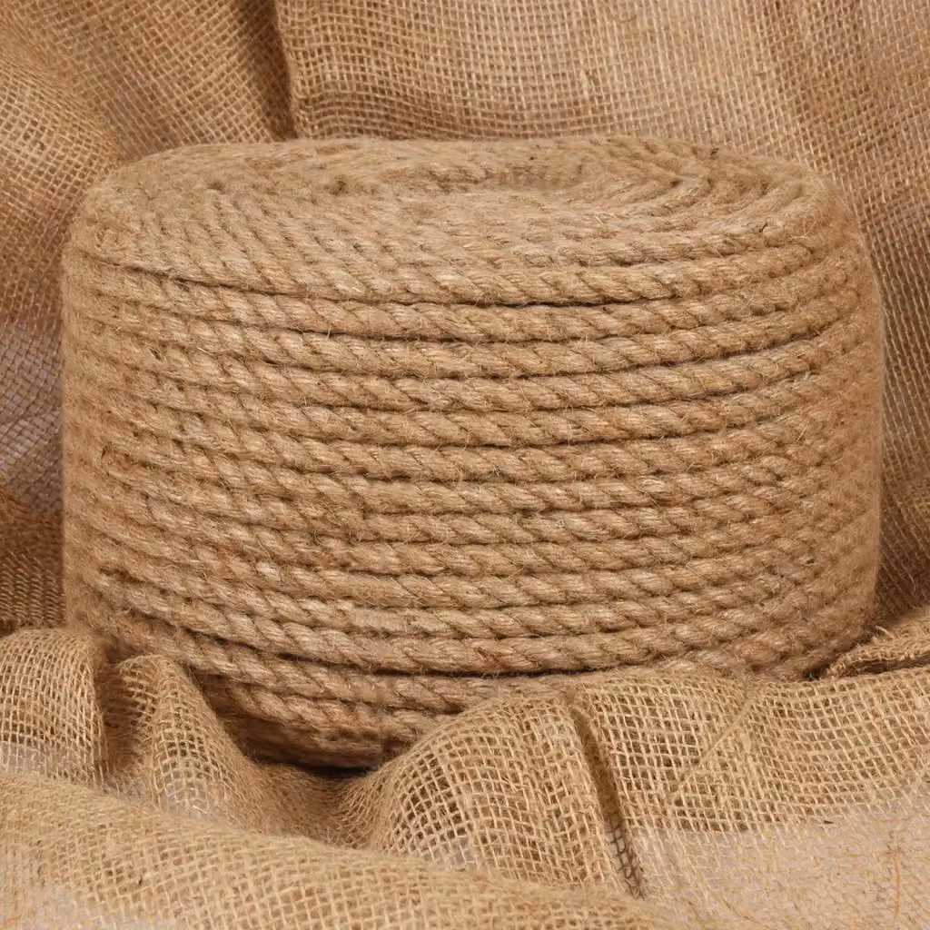 Corda in juta vidaXL beige per uso ornamentale, lunghezza 50 m, spessore 14 mm