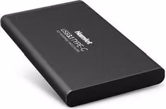 Box esterno per hard disk 2.5 pollici SATA Hamlet Mobile Station HXD25TCU31 con connessione USB-C, Nero