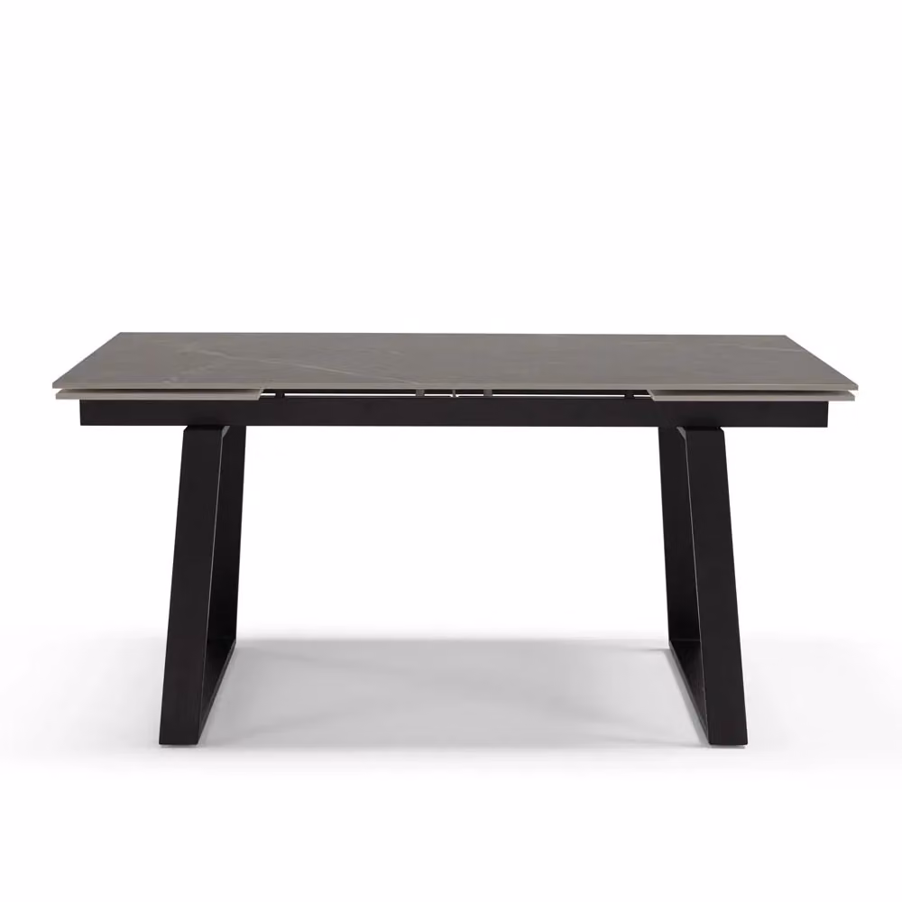 Tavolo da pranzo allungabile modello ATLAS di Redokasa con top in grès ceramico grigio opaco e design moderno per cucina, soggiorno o sala da pranzo – 2