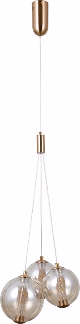 Lampada a sospensione decorativa per soggiorno oro ambra tonalità calda LED 12W BUTERO Italux