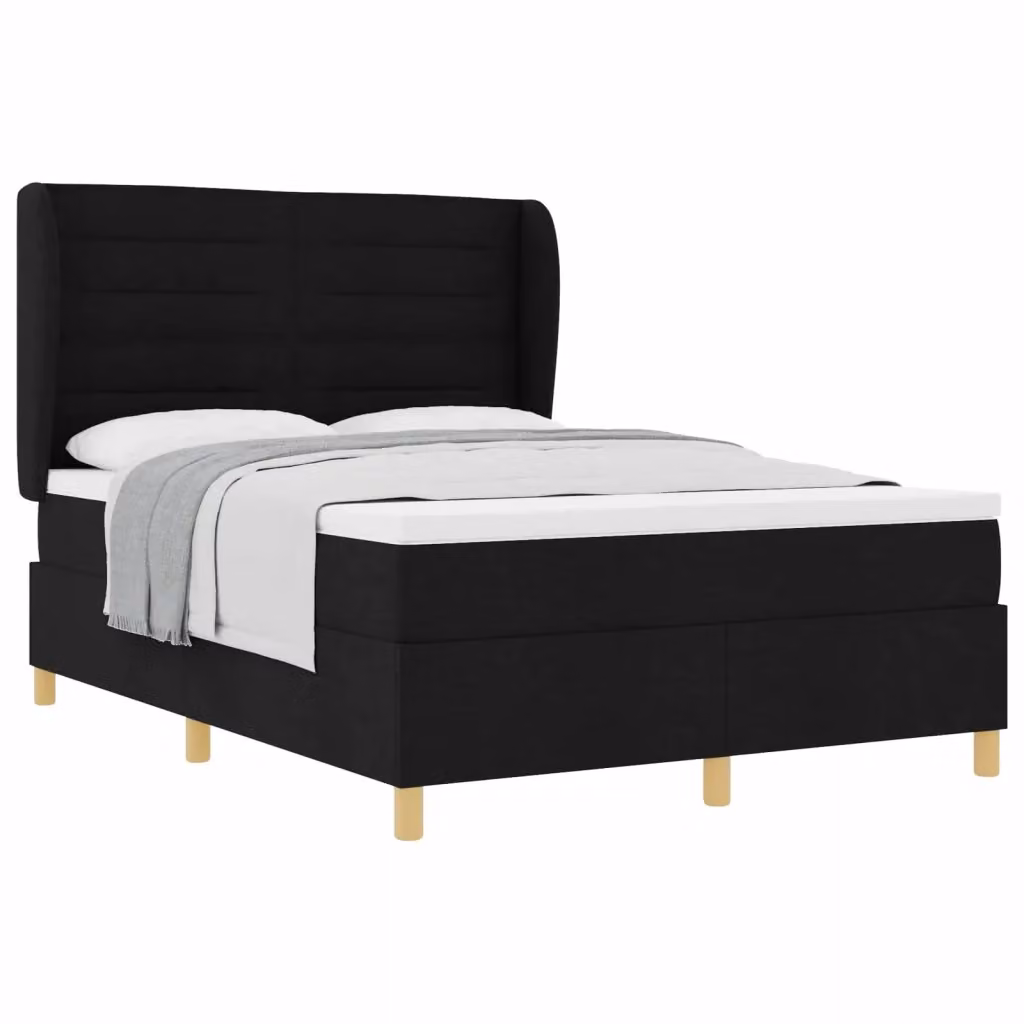 Letto ibrido con materasso a molle e schiuma vidaXL Nero L 160 cm x P 200 cm – 2