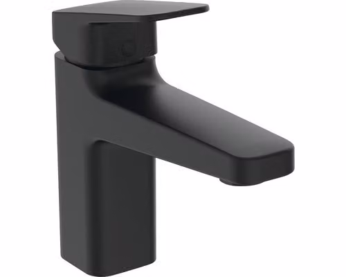 Ideal Standard Miscelatore per lavabo Ceraplan BlueStart H90, sporgenza 124 mm BD228XG Nero (Silk Black)