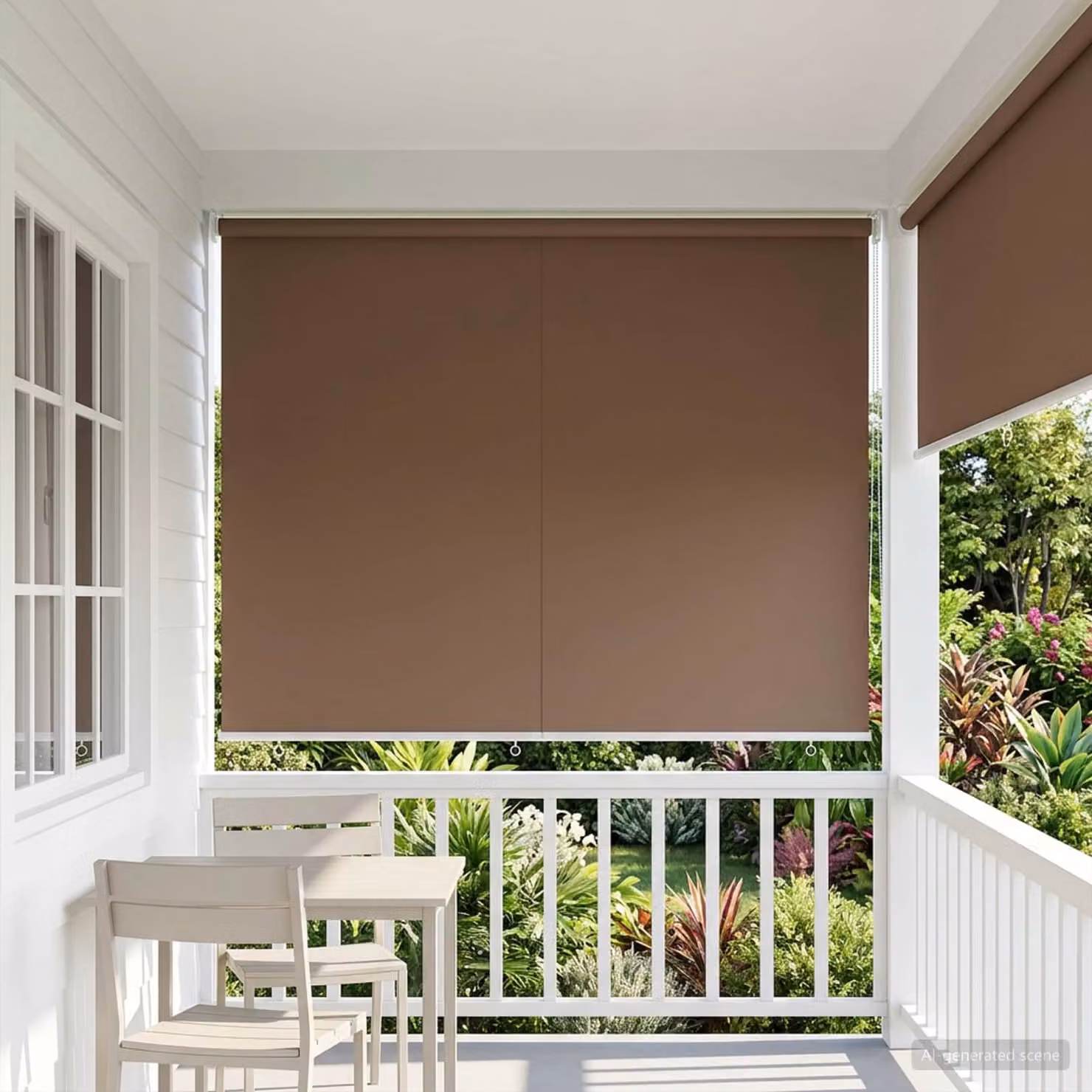 vidaXL Tenda da sole a rullo con protezione UV in poliestere, colore tortora, L: 200 cm, H: 140 cm