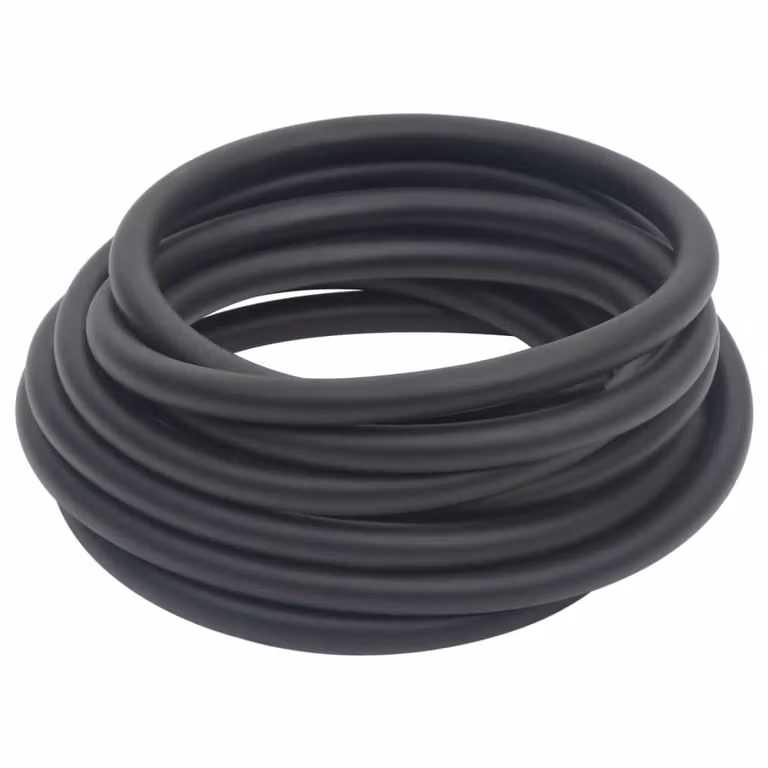 vidaXL Tubo aria ibrido nero 5 m gomma e PVC