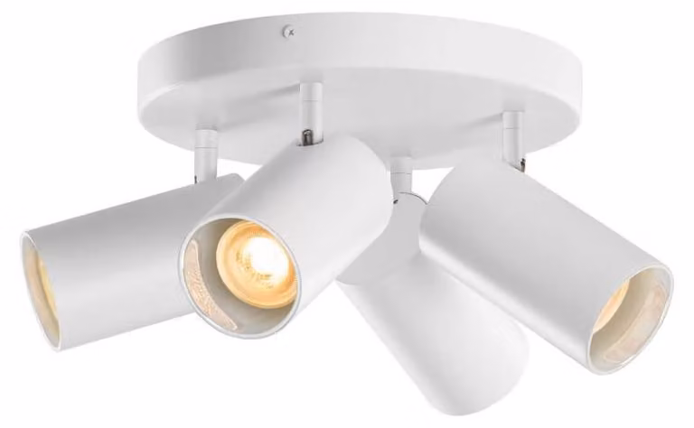 ASTO TUBE, plafoniera a plafone, cilindrica, GU10, 4x max. 10 W, bianco