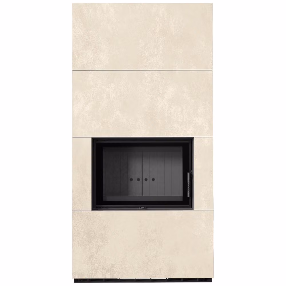 KRATKI FLOKI BOX 8 kW Ø 160 sinterizzazione al quarzo OSSIDO BIANCO rivestimento nero