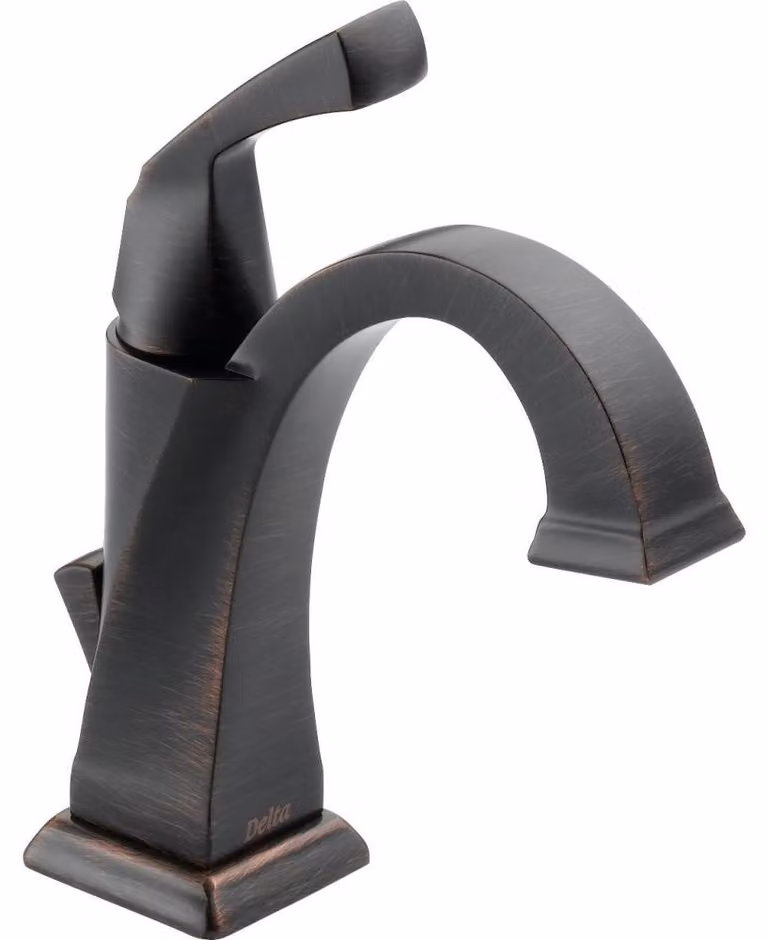 Rubinetto per lavabo, monocomando/installazione centrale, portata di 1,5 galloni al minuto, finitura bronzo veneziano