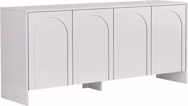 Credenza in legno "Arlen" - 180 x 45 x 80 cm - Bianco
