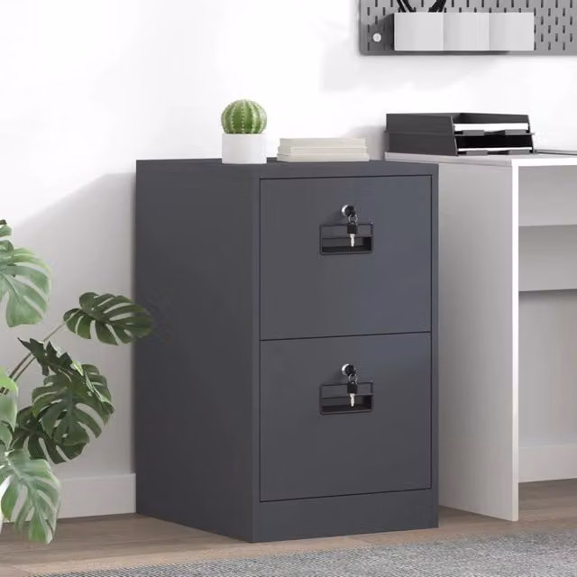 Armadio per File con cassetto Antracite 44 x 50 x 74,5 cm 891594