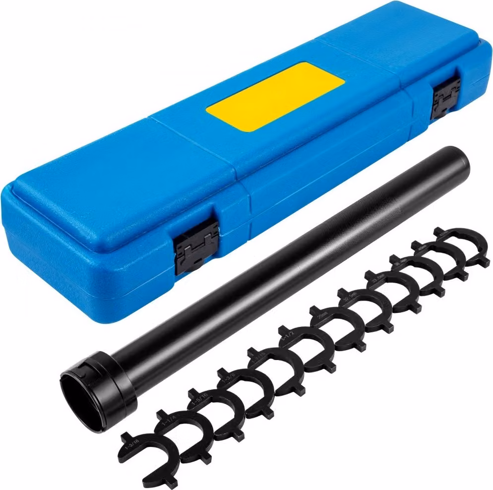 Set di attrezzi per tiranti 13 pezzi da 1/2 pollice - Smonta tiranti - Accessori per auto con adattatore a tazza - Cricchetto - Acciaio - Valigetta portatile