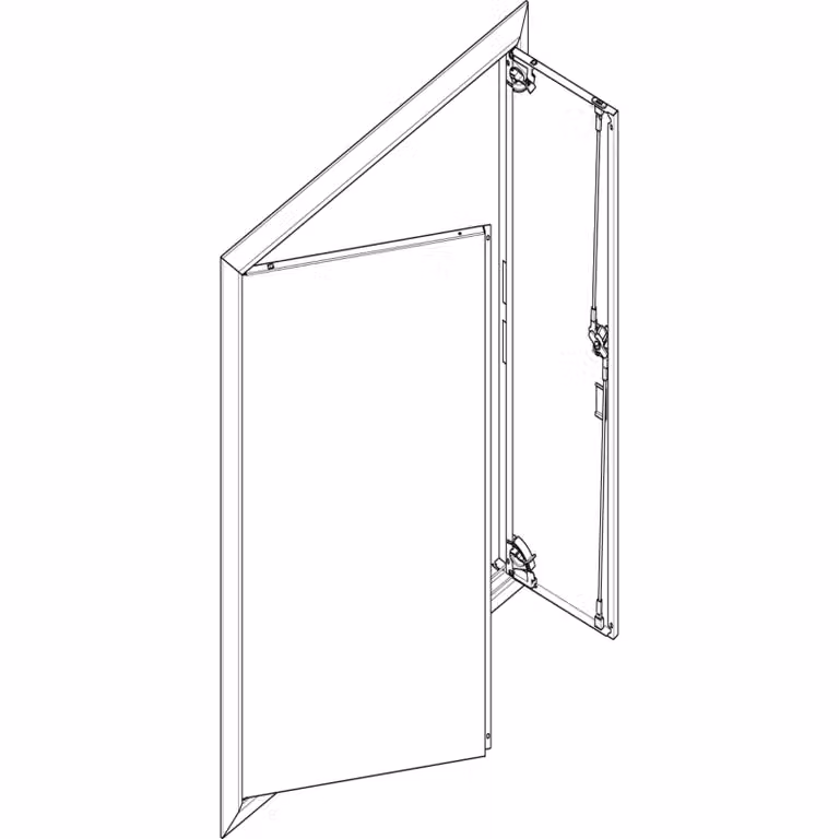 Cornice ABN + porta cieca 3x7 per centralina di distribuzione da incasso, a 3 file GBRU37T