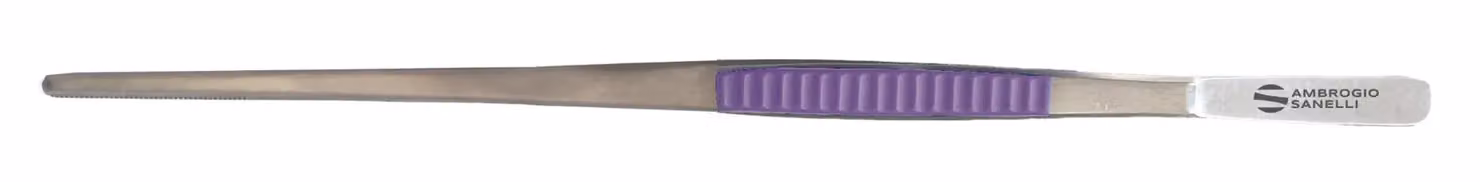 Pinza Chef, acciaio inox 30cm con inserto Viola Ambrogio Sanelli