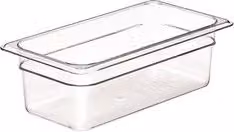 Bacinella per alimenti Cambro Gastronorm Mod. 1/3 Trasparente in plastica con coperchio sciolto 3,6 l