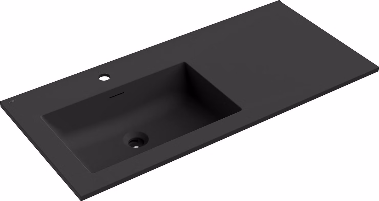 Mexen Otis lavandino da incasso a sinistra 101 x 46,5 cm, nero opaco - 25181071L