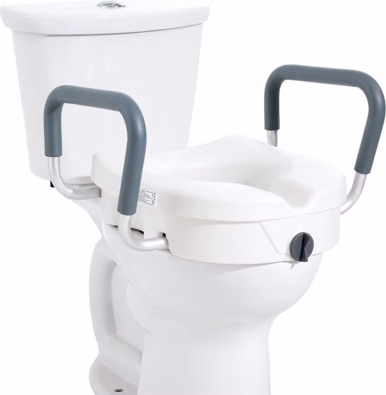 Rialzo del sedile del wc 12,7 cm - fino a 158 kg - per wc rotondi e ovali - ergonomico - sedile per un maggiore comfort