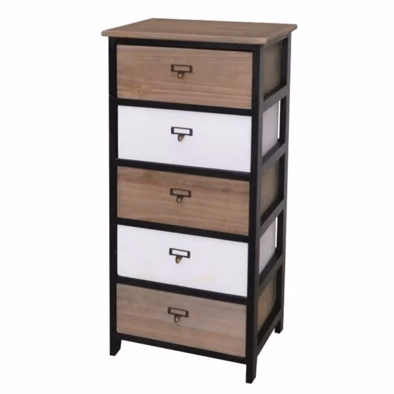 Cassettiera Industry Effezeta Italia con 5 cassetti in stile industrial, L: 40 cm, P: 29 cm, H: 90 cm – 2