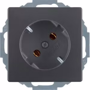Presa Berker 47276086 SCHUKO a 45° antracite con Berker Q.1/Q.3