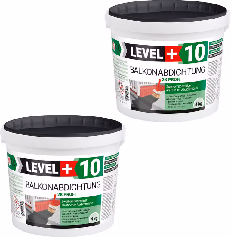 Impermeabilizzazione di balconi 2K, 8 kg, terrazze, balconi, cantine, docce, bagni, piscine, boiacca impermeabilizzante, impermeabilizzazione RM10