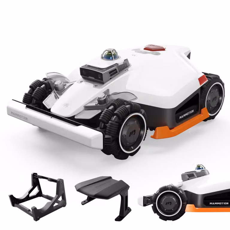 Robot tagliaerba Mammotion LUBA 3 AWD 3000 con garage e stazione di lavaggio, fino a 3000 m², trazione integrale, pendenza 80%, mappatura automatica