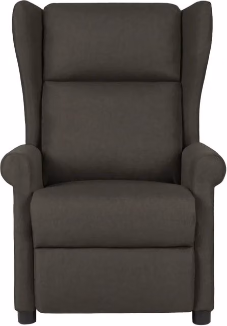 Poltrona Reclinabile Relax vidaXL in Tessuto Beige e Grigio con Braccioli e Regolazione Manuale