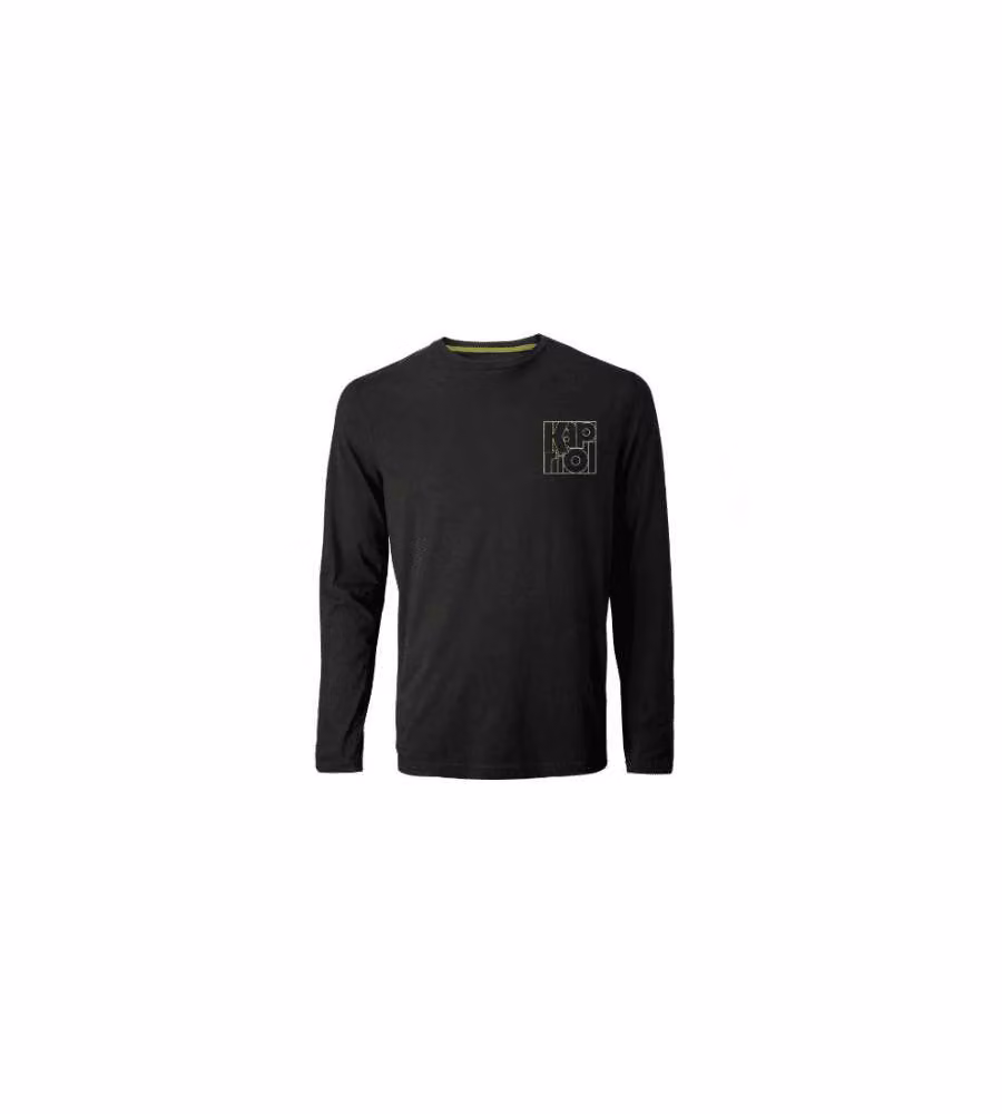 KAPRIOL T-shirt a Manica Lunga Enjoy Nera Taglia S - Stile Urban, Versatile