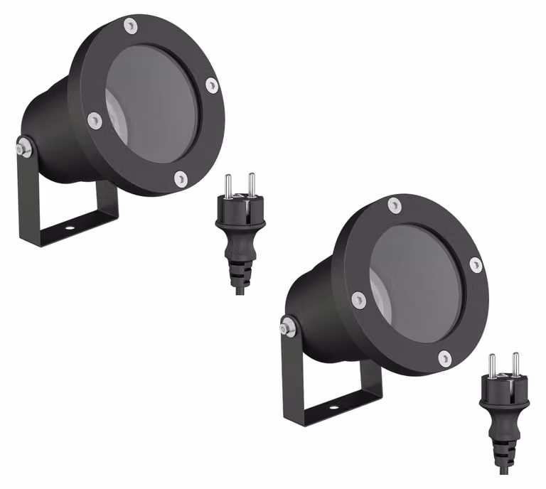 Faretto da giardino - Attacco GU10 - IP65 - Nero - Per sentieri e aiuole